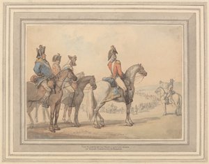 Los guardias en marcha para la campaña del duque de York en Francia de Thomas Rowlandson